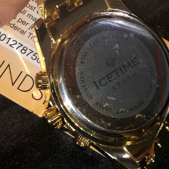 REAL DIAMOND ICETIME WATCH 1/4ct w/authenticity - Picture 6 of 8